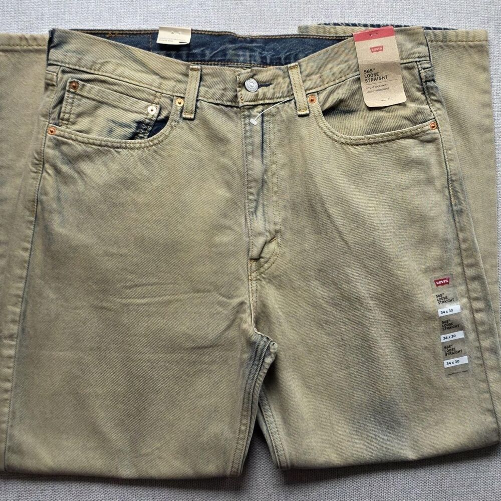 Levi-s Men's Tan and Khaki Jeans